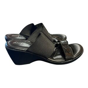 🟠Dexflex by Dexter Black Wedge Sandals – Size 9